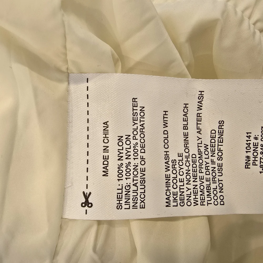 DSG Cream Quilted Kids Vest Size Large (14) Nwt - Picture 11 of 11